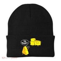 Say People Cheese Lover Food Dairy Milk Gouda Cheddar Brie Beanie thumb 0