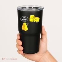 Say People Cheese Lover Food Dairy Milk Gouda Cheddar Brie Tumbler thumb 2