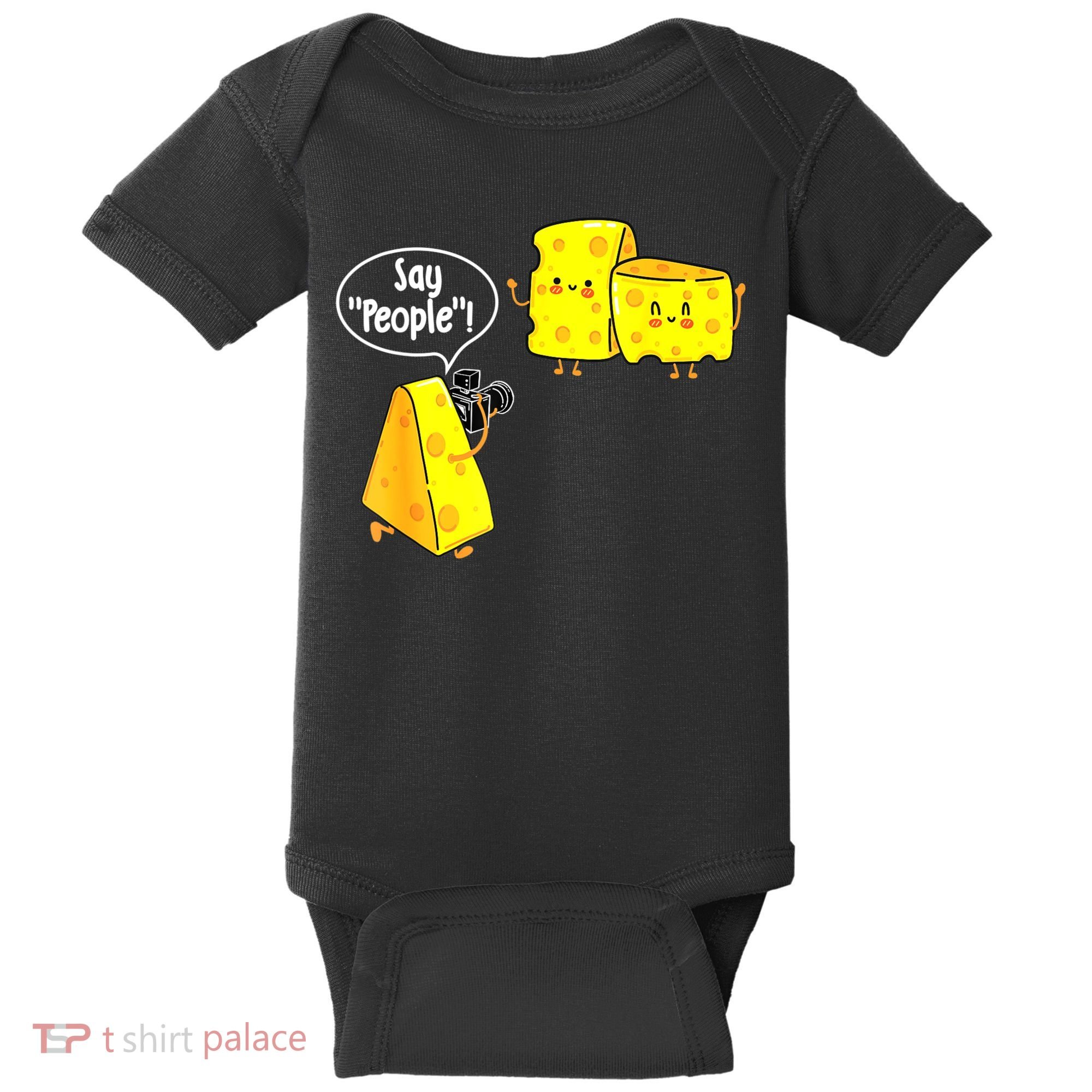 Say People Cheese Lover Food Dairy Milk Gouda Cheddar Brie Baby Bodysuit