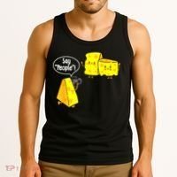 Say People Cheese Lover Food Dairy Milk Gouda Cheddar Brie Tank Top thumb 3