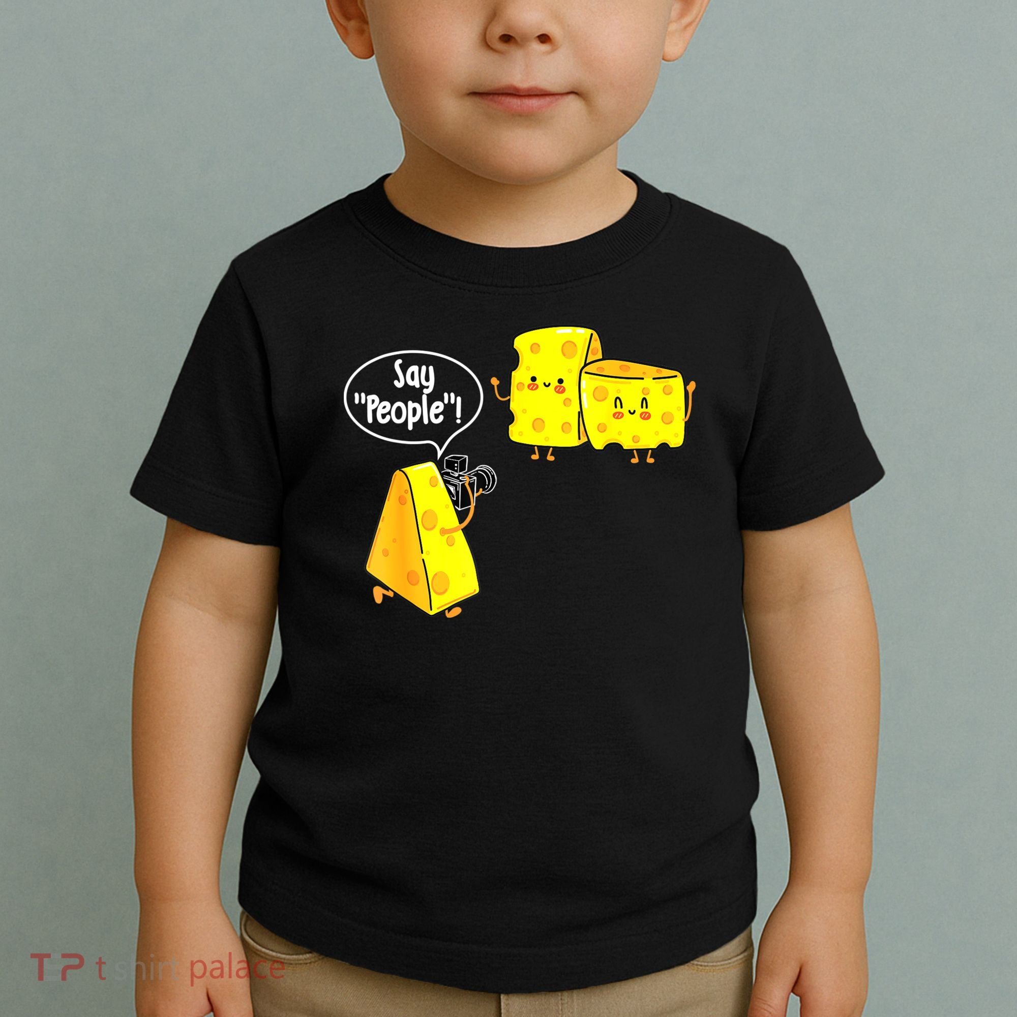 Say People Cheese Lover Food Dairy Milk Gouda Cheddar Brie Toddler T-Shirt