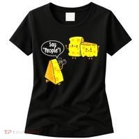 Say People Cheese Lover Food Dairy Milk Gouda Cheddar Brie Women's T-Shirt thumb 0
