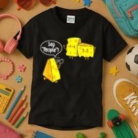 Say People Cheese Lover Food Dairy Milk Gouda Cheddar Brie Kids T-Shirt thumb 3