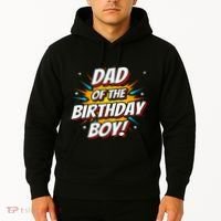 Superhero Party Comics Birthday Dad Of Birthday Hoodie thumb 2