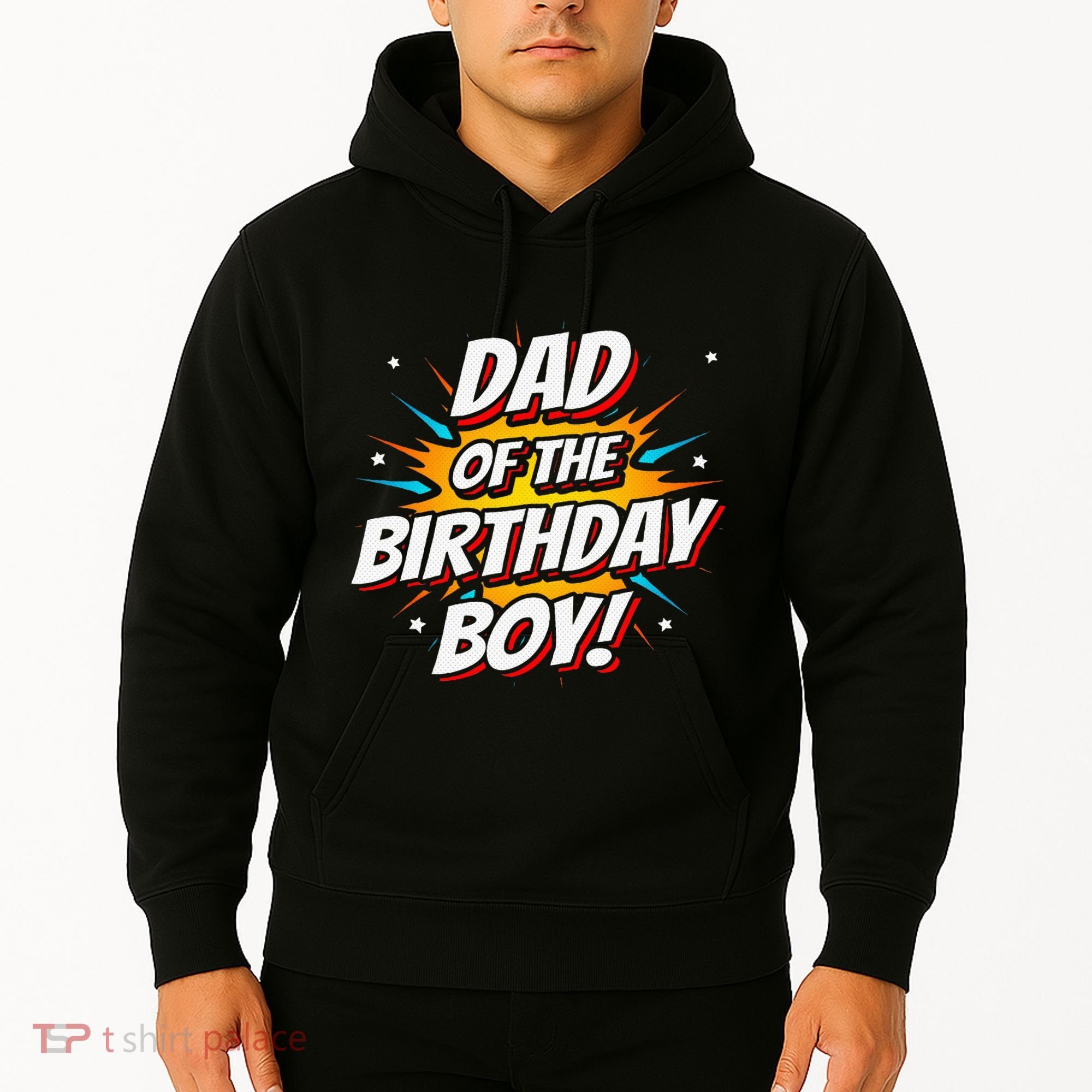 Superhero Party Comics Birthday Dad Of Birthday Hoodie