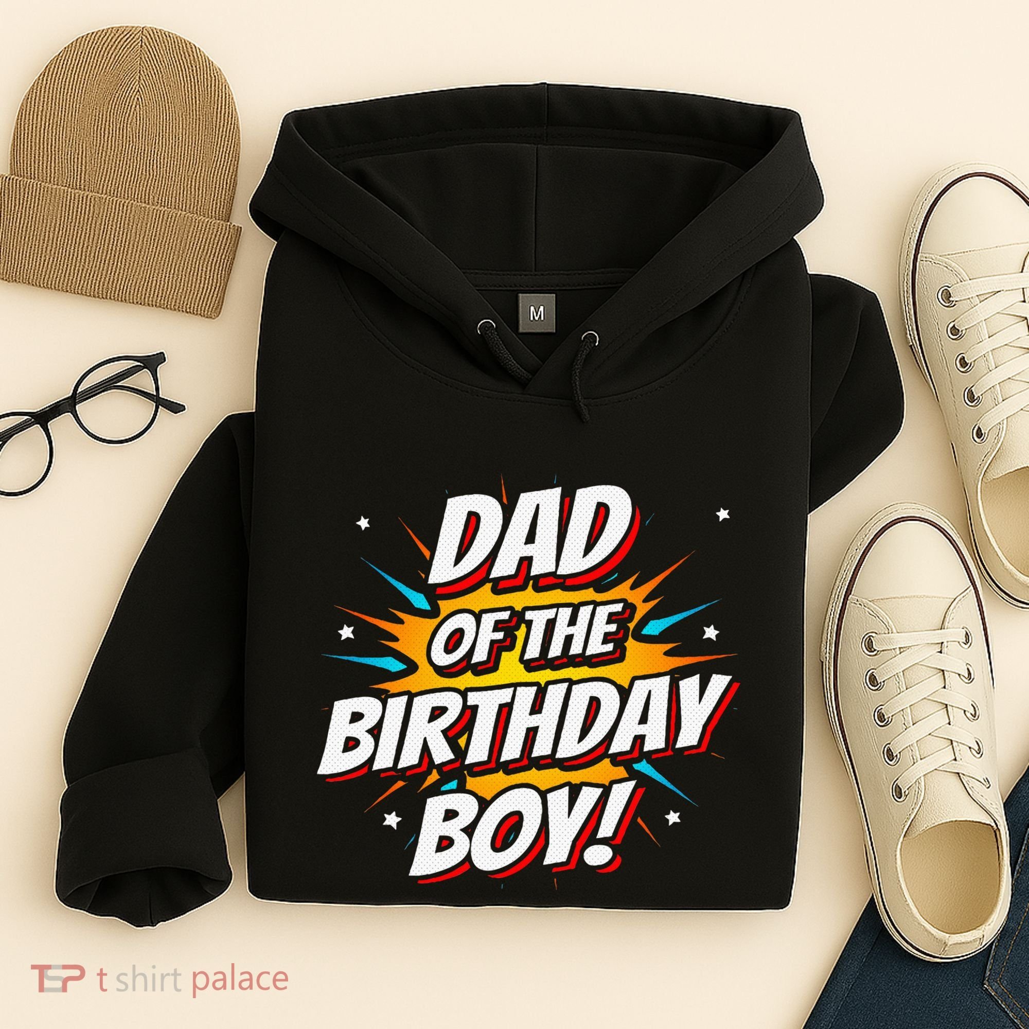Superhero Party Comics Birthday Dad Of Birthday Hoodie