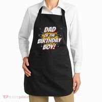 Superhero Party Comics Birthday Dad Of Birthday Apron thumb 2