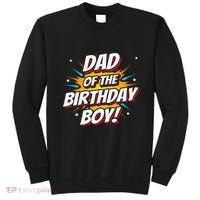 Superhero Party Comics Birthday Dad Of Birthday Sweatshirt thumb 0