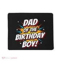 Superhero Party Comics Birthday Dad Of Birthday Mousepad thumb 0