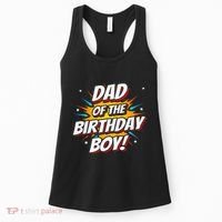 Superhero Party Comics Birthday Dad Of Birthday Women's Tank Top thumb 0