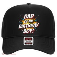 Superhero Party Comics Birthday Dad Of Birthday Hat thumb 0