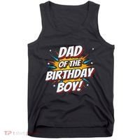 Superhero Party Comics Birthday Dad Of Birthday Tank Top thumb 0