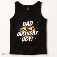Superhero Party Comics Birthday Dad Of Birthday Tank Top thumb 2