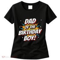 Superhero Party Comics Birthday Dad Of Birthday Women's T-Shirt thumb 0