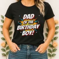 Superhero Party Comics Birthday Dad Of Birthday Women's T-Shirt thumb 2