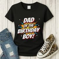 Superhero Party Comics Birthday Dad Of Birthday Women's T-Shirt thumb 3