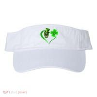 St Patricks Clover Skull Heart Funny St Patricks Day Visor thumb 0