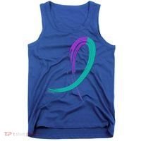 Suicide Prevention Cool Gift Purple And Teal Graffiti Ribbon Tank Top thumb 0