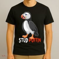 Stud Puffin Cute Puffin T-Shirt thumb 3