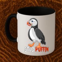 Stud Puffin Cute Puffin Coffee Mug thumb 2