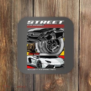 Street Performance Car Turbo Kit Design Coaster