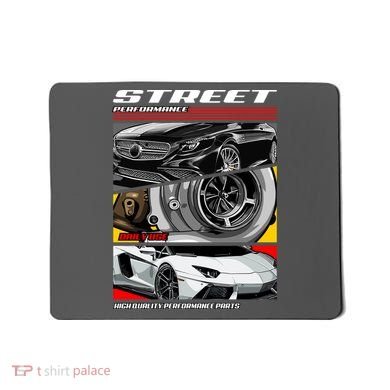 Street Performance Car Turbo Kit Design Mousepad