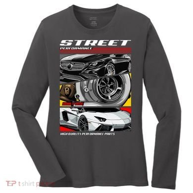 Street Performance Car Turbo Kit Design Women's Long Sleeve Shirt