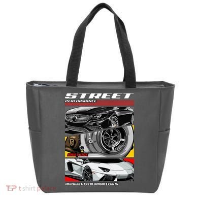 Street Performance Car Turbo Kit Design Tote Bag