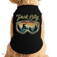 Snowboard Park City Utah Distressed Goggles Big Air Snow Gift Doggie Tank thumb 0