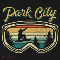 Snowboard Park City Utah Distressed Goggles Big Air Snow Gift Women's Hoodie thumb 2