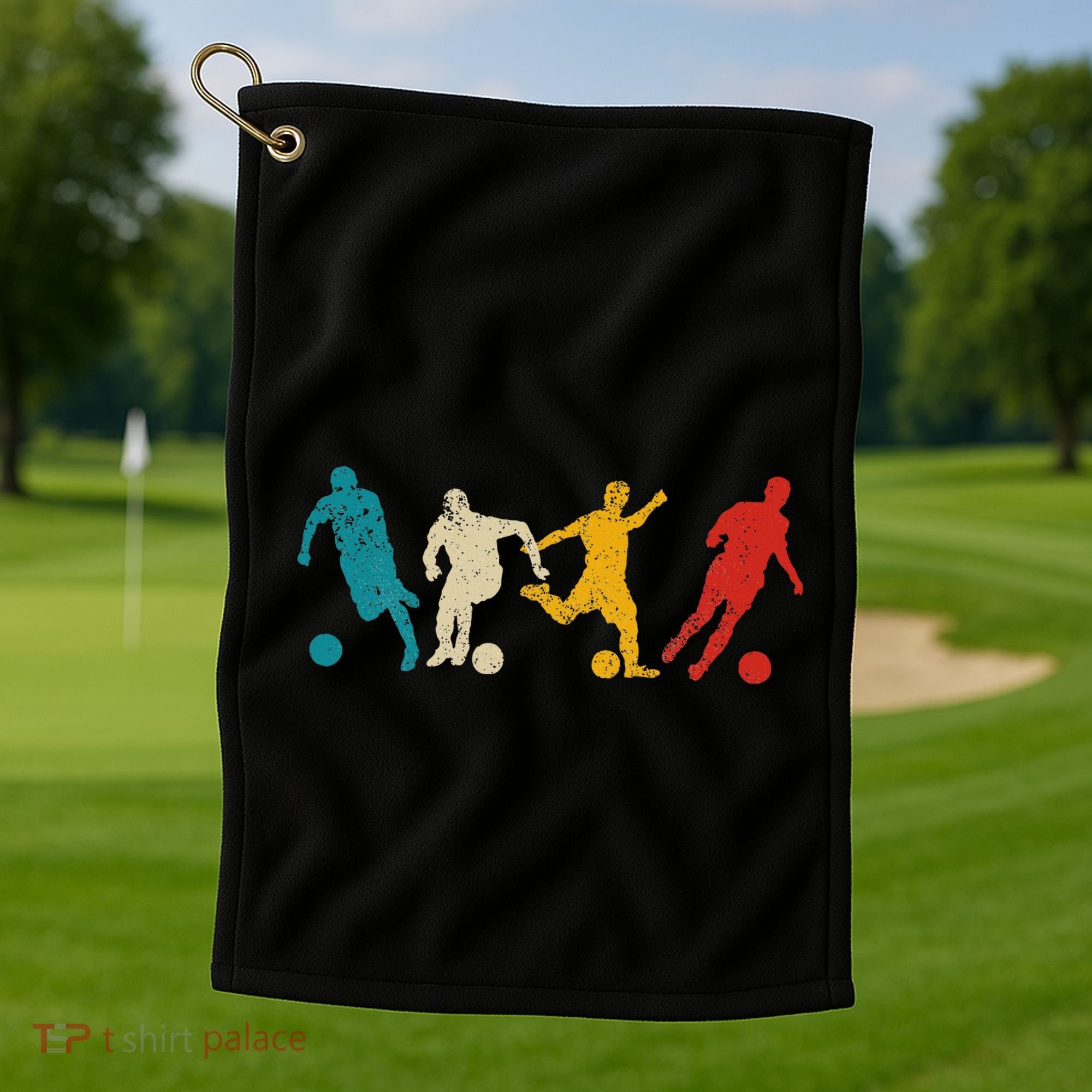 Soccer Player Coach Sports Soccer Golf Towel