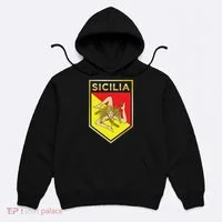 Sicilian Pride Crest And Shield Sicilian Flag Hoodie thumb 0