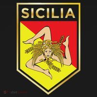 Sicilian Pride Crest And Shield Sicilian Flag Apron thumb 3