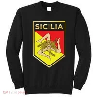 Sicilian Pride Crest And Shield Sicilian Flag Sweatshirt thumb 0