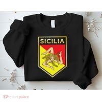 Sicilian Pride Crest And Shield Sicilian Flag Sweatshirt thumb 2