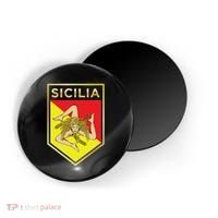 Sicilian Pride Crest And Shield Sicilian Flag Magnet thumb 0