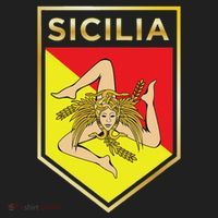 Sicilian Pride Crest And Shield Sicilian Flag Hat thumb 2