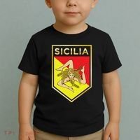Sicilian Pride Crest And Shield Sicilian Flag Toddler T-Shirt thumb 2