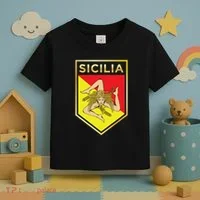 Sicilian Pride Crest And Shield Sicilian Flag Toddler T-Shirt thumb 3