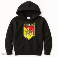 Sicilian Pride Crest And Shield Sicilian Flag Kids Hoodie thumb 0