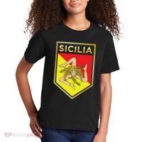 Sicilian Pride Crest And Shield Sicilian Flag Kids T-Shirt thumb 2