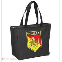 Sicilian Pride Crest And Shield Sicilian Flag Tote Bag thumb 2