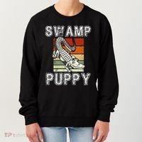 Swamp Puppy Cute Funny Sarcastic Alligator Crocodile Women's Sweatshirt thumb 0