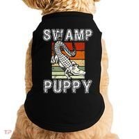 Swamp Puppy Cute Funny Sarcastic Alligator Crocodile Doggie Tank thumb 0