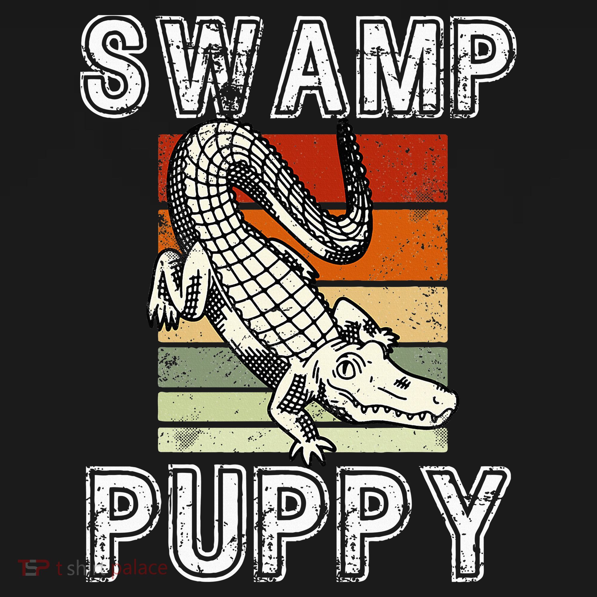Swamp Puppy Cute Funny Sarcastic Alligator Crocodile Hoodie