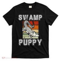 Swamp Puppy Cute Funny Sarcastic Alligator Crocodile T-Shirt thumb 0
