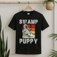 Swamp Puppy Cute Funny Sarcastic Alligator Crocodile T-Shirt thumb 2