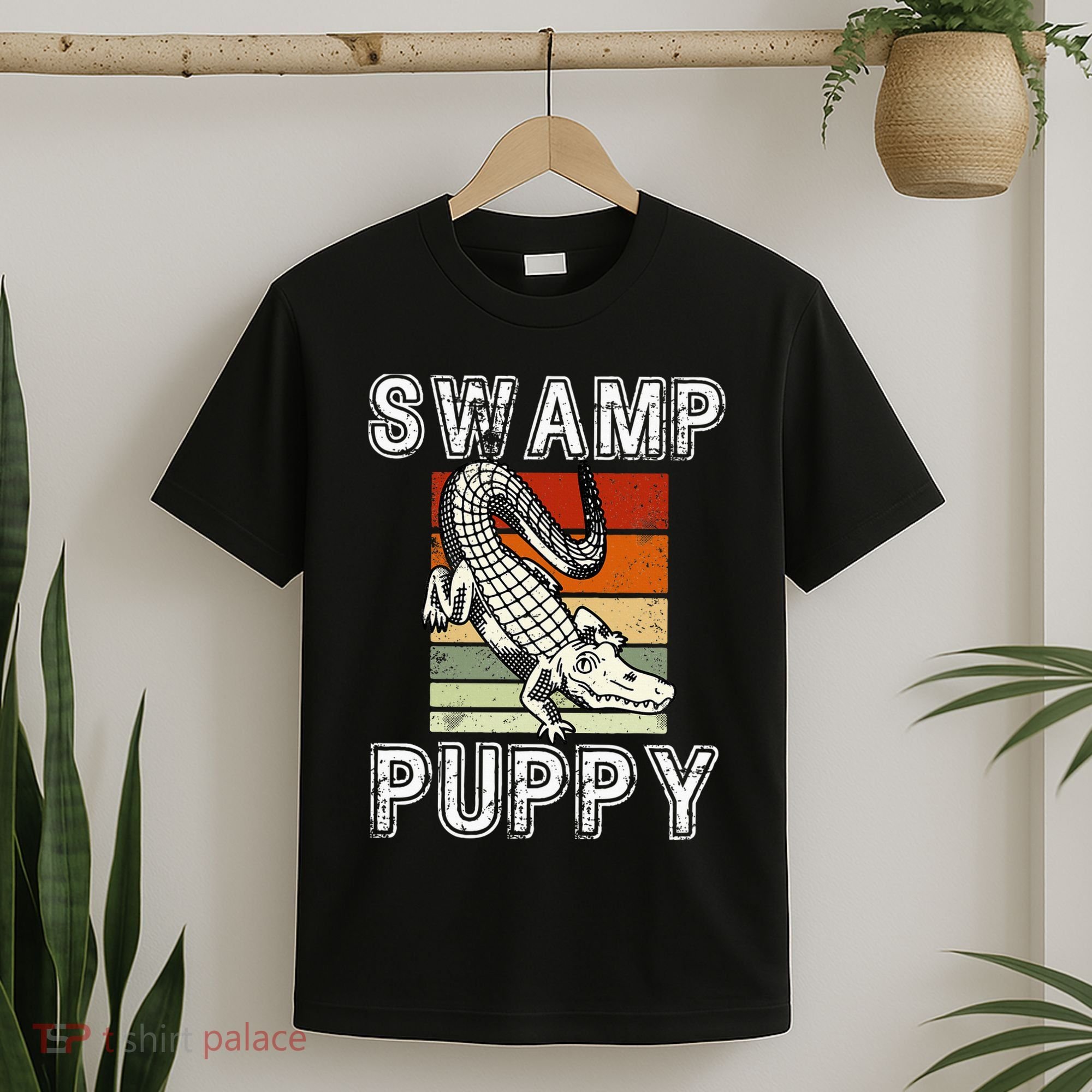Swamp Puppy Cute Funny Sarcastic Alligator Crocodile T-Shirt