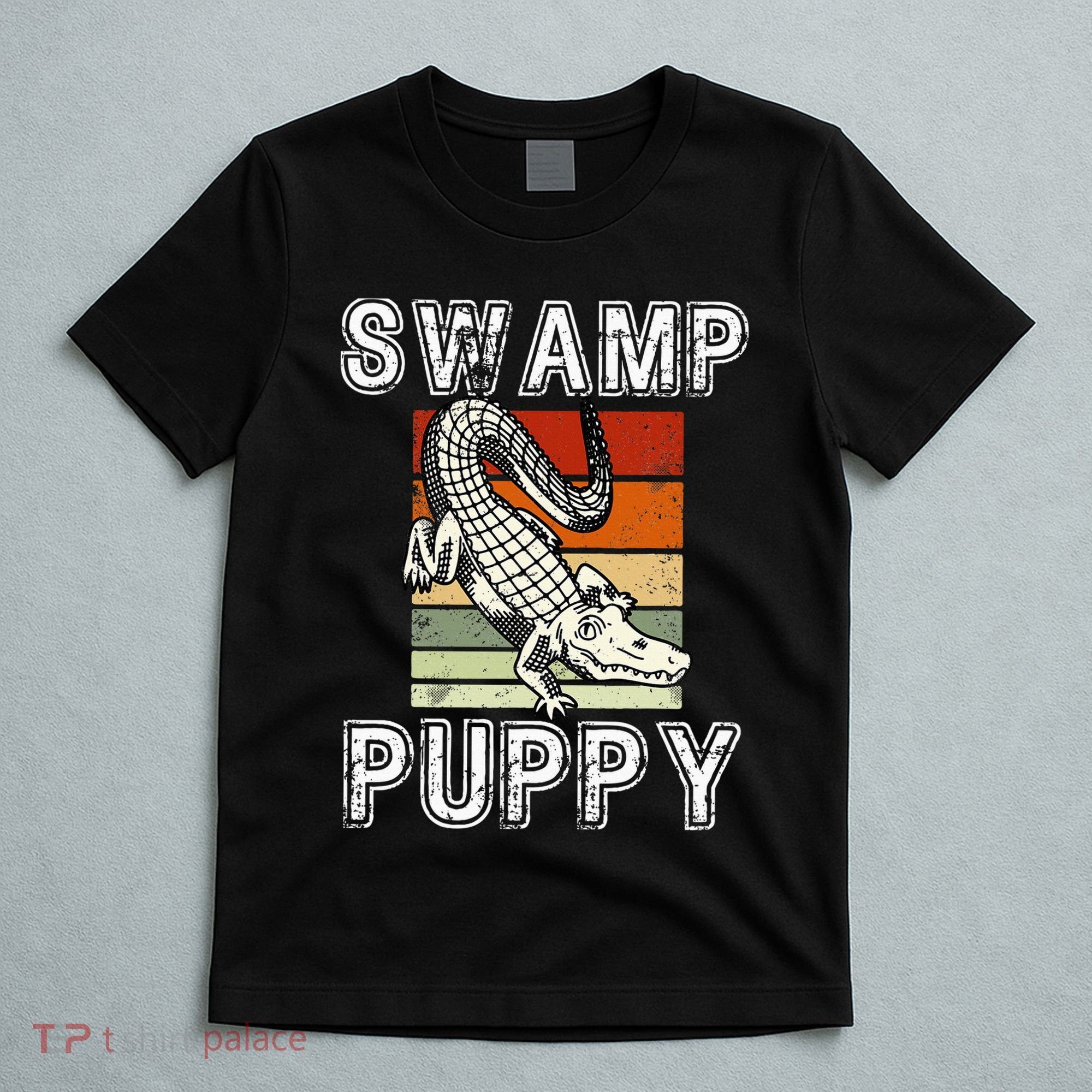 Swamp Puppy Cute Funny Sarcastic Alligator Crocodile T-Shirt