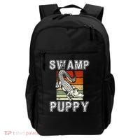Swamp Puppy Cute Funny Sarcastic Alligator Crocodile Backpack thumb 0